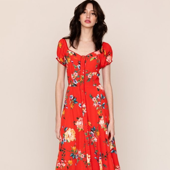 yumi kim mercer midi dress
